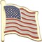 USA Presidential Seal Pin 1" & USA Flag Lapel Pin 7/8" x 3/4"